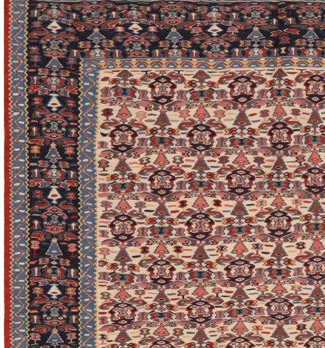 51460 Vintage Persian Kilim