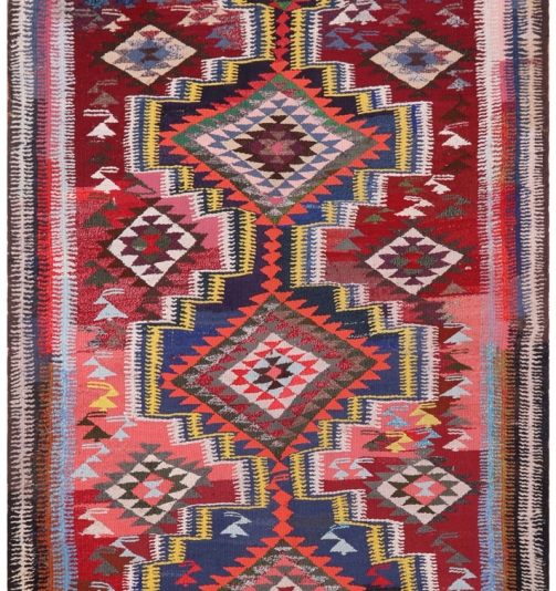 51749 Vintage Persian Kilim