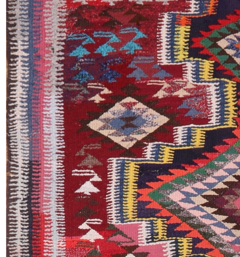 51749 Vintage Persian Kilim