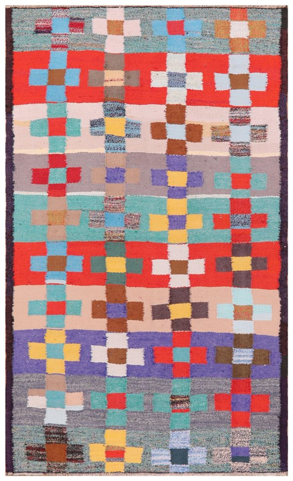 51750 Vintage Persian Kilim