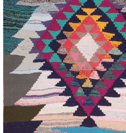 51752 Vintage Persian Kilim
