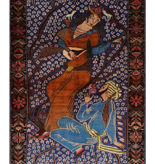 51253 Vintage Persian Rug