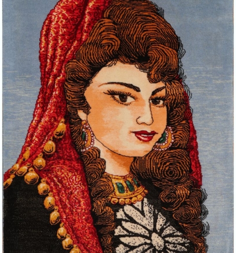 51063 Pictorial Persian Rug