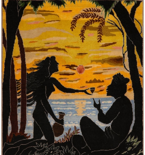 51065 Pictorial Persian Rug