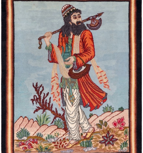 51105 Pictorial Persian Rug