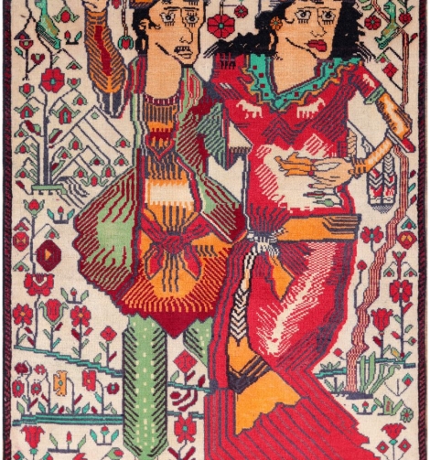 51111 Pictorial Persian Rug