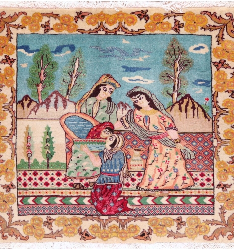 51114 Pictorial Persian Rug