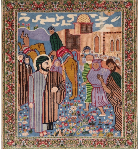 51552 Pictorial Persian Rug