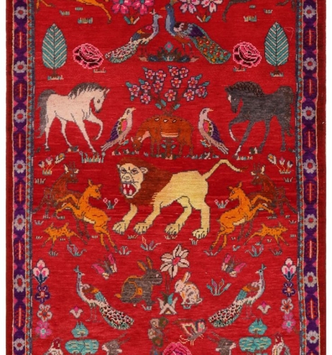 51883 Pictorial Persian Rug