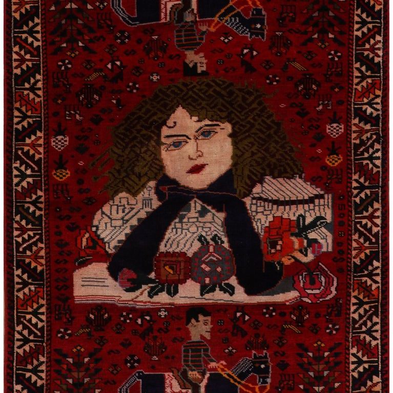 52109 Pictorial Persian Rug