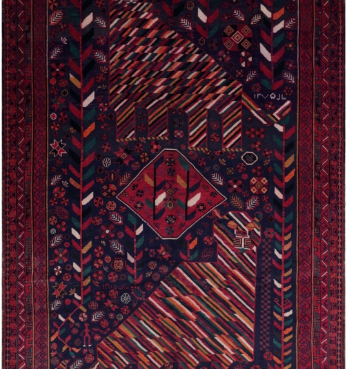 51032 Semi-Antique Persian Rug
