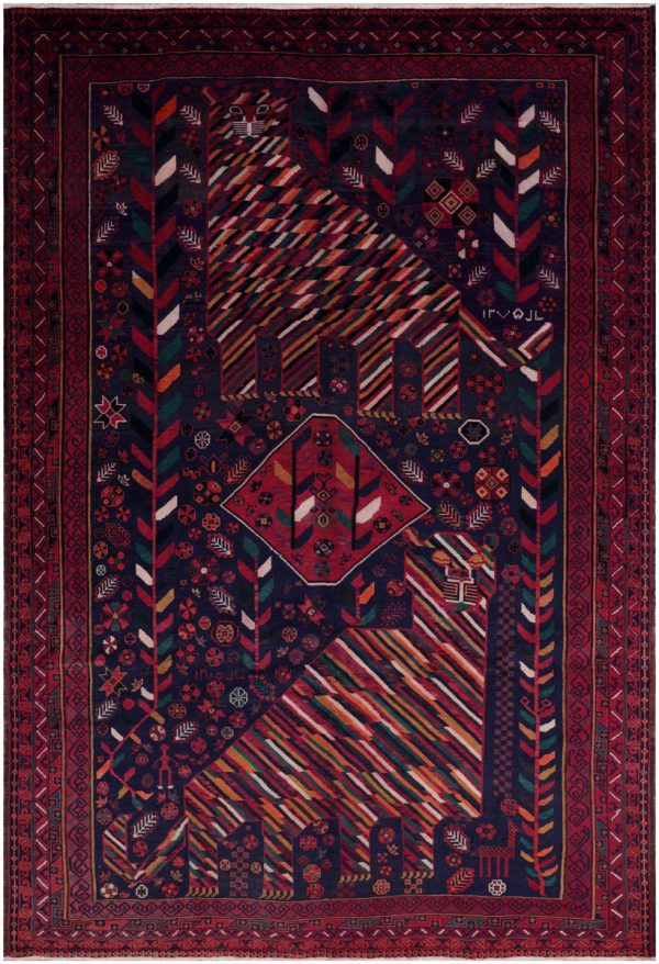 51032 Semi-Antique Persian Rug