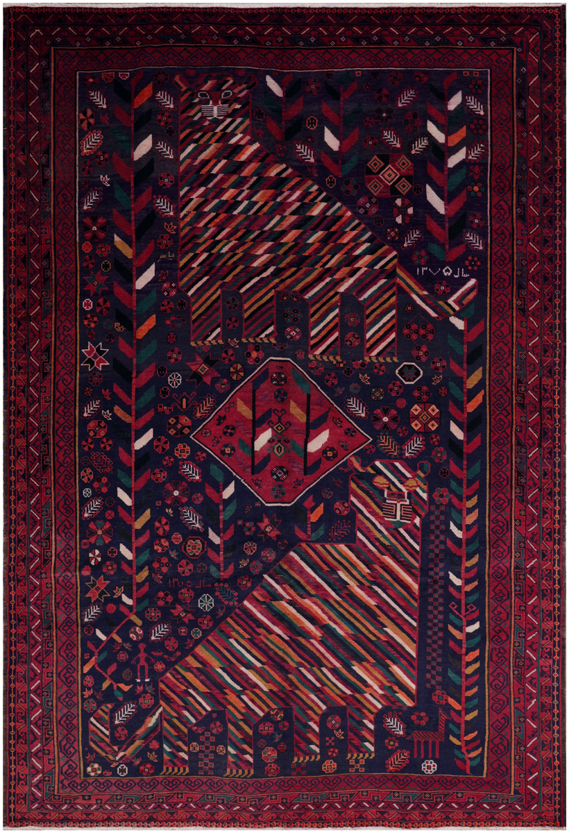 51032 Semi-Antique Persian Rug