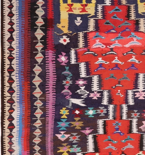 51775 Vintage Persian Kilim